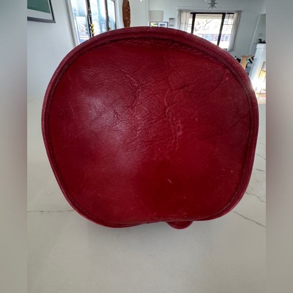 Vintage Coach Large Red Duffle Purse - Made in USA - Picture 5 of 10